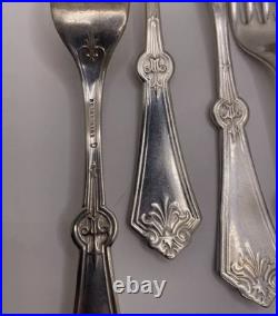 Vintage Rogers Bros 1847 Art Nouveau Perisan Set Of 15 Dinner Forks Silver Plate