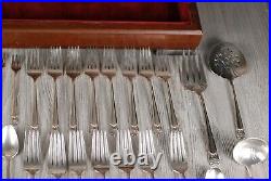 Vintage Rogers Bros Silver Plated IS Eternally Yours Flatware Box Set 57pcs 1847