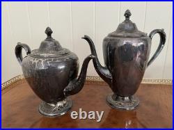Vintage Rogers & Bros Silverplate Coffee #2301 & Tea #2302 Servers