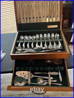 Vintage Rogers Bros Silverware Spoons Forks Butter Knives Serving Flatware Set