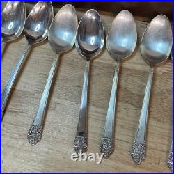 Vintage Rogers DeLuxe Plate Silverware, Precious with Original Storage Set of 52 Vintage Rogers DeLuxe Plate Silverware, Precious with Original Storage Set of 52