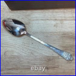 Vintage Rogers DeLuxe Plate Silverware, Precious with Original Storage Set of 52
