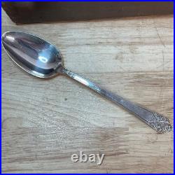 Vintage Rogers DeLuxe Plate Silverware, Precious with Original Storage Set of 52 Vintage Rogers DeLuxe Plate Silverware, Precious with Original Storage Set of 52