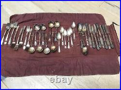 Vintage Rogers Deluxe Silver Plate Service For 8 & Serving Pieces