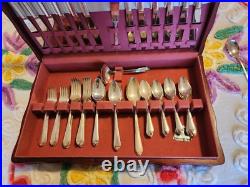 Vintage Rogers Reinforced Silverplate Flatware Inspiration Corn & Chest 75+ Pcs