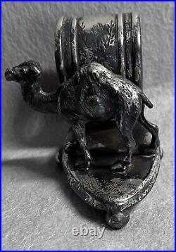 Vintage Rogers Smith & Co. Meriden Camel Silver Plate Napkin Holder #269