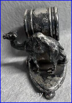 Vintage Rogers Smith & Co. Meriden Camel Silver Plate Napkin Holder #269