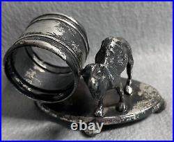 Vintage Rogers Smith & Co. Meriden Camel Silver Plate Napkin Holder #269