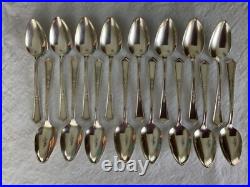 Vintage Rogers XII La Touraine Silverplate Flateware Service with Storage Box