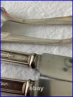 Vintage Rogers XII La Touraine Silverplate Flateware Service with Storage Box