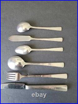 Vintage Silver Plate Flatware by WM Rogers in Wooden Box, 53Piece