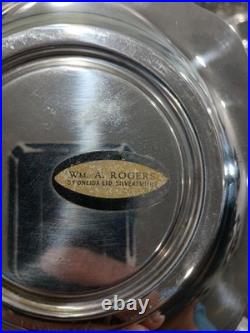 Vintage Silver Plate Oneida, Rogers, Sheffield Teapot lot 16 Service Dishes, Butter Vintage Silver Plate Oneida, Rogers, Sheffield Teapot lot 16 Service Dishes, Butter