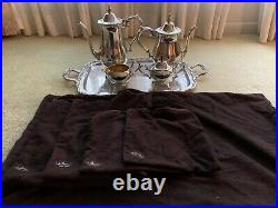 Vintage Silver Tea and Coffee Set - Oneida Wm A Rogers