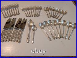 Vintage Silverplate 1881 Rogers Oneida Ltd Silverware 42 Piece