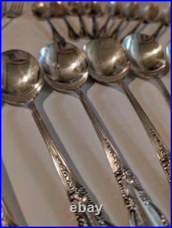 Vintage Silverplate 1881 Rogers Oneida Ltd Silverware 42 Piece