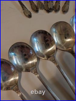 Vintage Silverplate 1881 Rogers Oneida Ltd Silverware 42 Piece