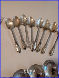 Vintage Silverplate 1881 Rogers Oneida Ltd Silverware 42 Piece