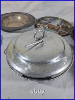 Vintage Silverplate Pyrex WM Rogers Gorham Lunt Sherida Aluminum Huge Mix Lot