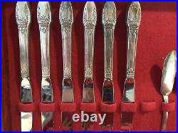 Vintage Silverplate Rogers Bros IS First Love 72 Piece Flatware Set