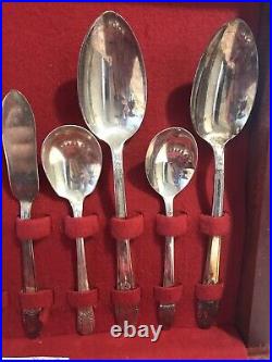 Vintage Silverplate Rogers Bros IS First Love 72 Piece Flatware Set