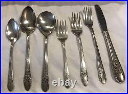 Vintage Silverplate Rogers Bros IS First Love 72 Piece Flatware Set