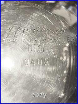 Vintage Silverplate Tea Set Coffee Service 6 Pc Heritage Rogers Bros
