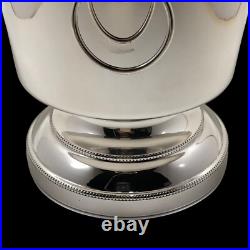 Vintage Unused Wm Rogers Silver Plate Wine Champagne Cooler Ice Bucket Lions NM