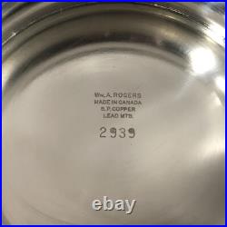 Vintage Unused Wm Rogers Silver Plate Wine Champagne Cooler Ice Bucket Lions NM