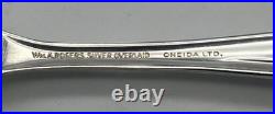 Vintage WM A Rogers Oneida Flowertime Silverplate Flatware 60pc Serves 12 Case