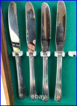 Vintage WM A Rogers Sectional Imperial Silver Plate 50 pc Flatware Set with Chest