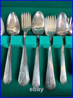 Vintage WM A Rogers Sectional Imperial Silver Plate 50 pc Flatware Set with Chest