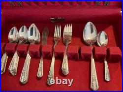Vintage WM Rogers 53 Piece Silverware Sectional Oneida LTD #443