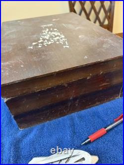 Vintage WM Rogers Mfgco. Extra Plate 59 Piece Set Original Rogers Withwooden Box