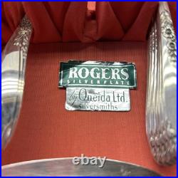 Vintage WM Rogers Oneida Silver Plated First Love Silverware 70 Piece Set Boxed