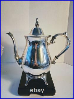 Vintage WM Rogers Silver Plated POLISHED Tea Service Set 6-piece Set EUC/Mint