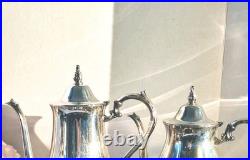 Vintage WM Rogers Silver Plated POLISHED Tea Service Set 6-piece Set EUC/Mint