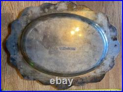 Vintage W M A Rogers Silver Plated Plater 18 Inch Oval Serving Plate Rare
