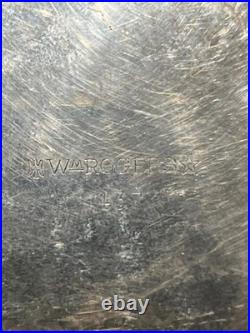 Vintage W M Roger's Silver plate Footed Bowl. Preowned And In Very Good Shape