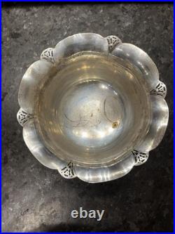 Vintage W M Roger's Silver plate Footed Bowl. Preowned And In Very Good Shape