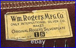 Vintage W. M. Rogers Co Extra Plate Silver 50 Piece Flatware Set
