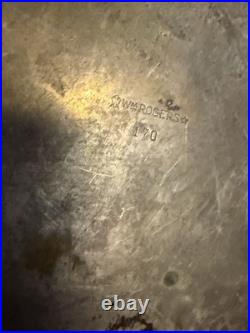 Vintage William Rogers #170 Silver Plate Tray 12 1/4
