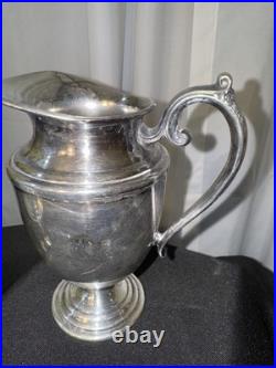 Vintage William Rogers Sterling Plate Coffee Or Tea Withspoon Set EC
