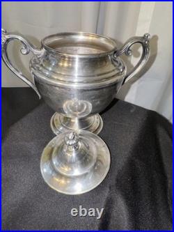 Vintage William Rogers Sterling Plate Coffee Or Tea Withspoon Set EC