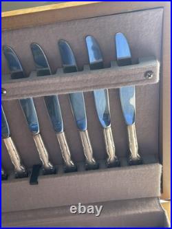 Vintage Wm. Rogers MFG Silverplate Flatware Set 59pc with Chest + Heirloom set 39p