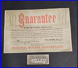 Vintage Wm. Rogers Mfg. Co. Extra Plate Silverplate Flatware Set in Red Case