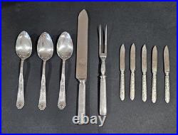 Vintage Wm. Rogers Mfg. Co. Extra Plate Silverplate Flatware Set in Red Case