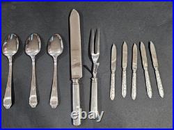 Vintage Wm. Rogers Mfg. Co. Extra Plate Silverplate Flatware Set in Red Case