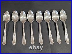 Vintage Wm. Rogers Mfg. Co. Extra Plate Silverplate Flatware Set in Red Case