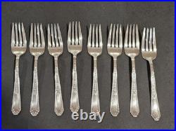 Vintage Wm. Rogers Mfg. Co. Extra Plate Silverplate Flatware Set in Red Case