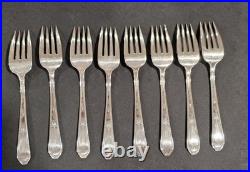 Vintage Wm. Rogers Mfg. Co. Extra Plate Silverplate Flatware Set in Red Case